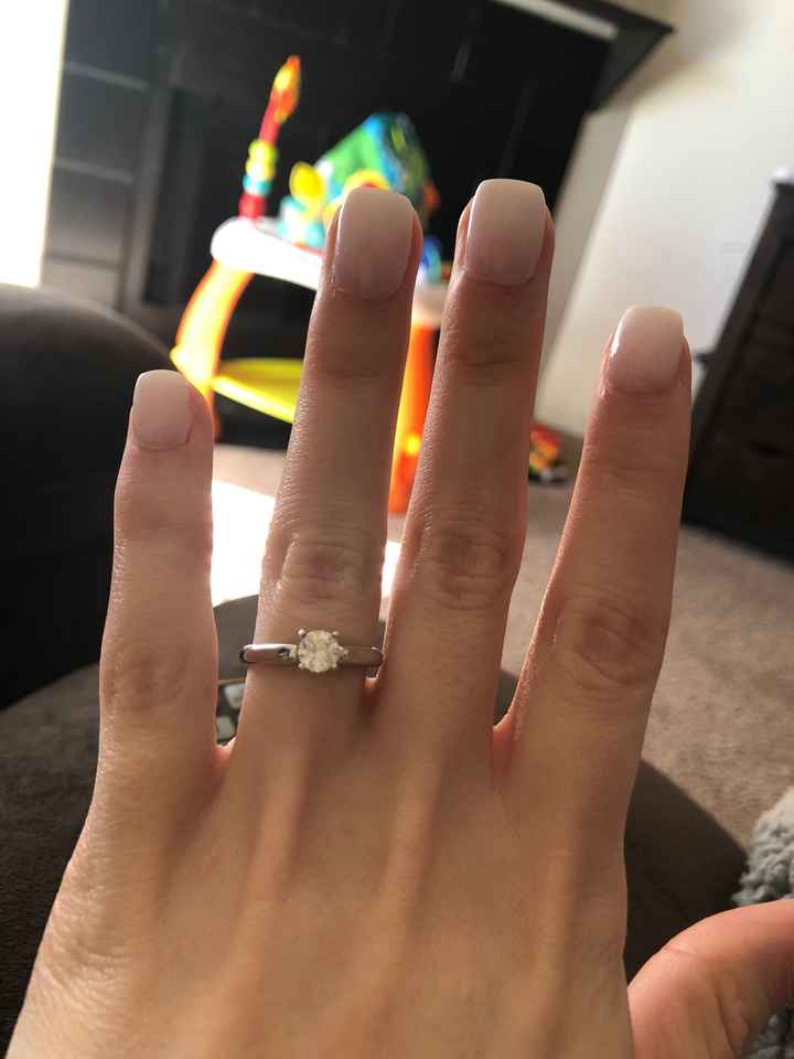 Blingy double wedding band to enhance small diamond - 1