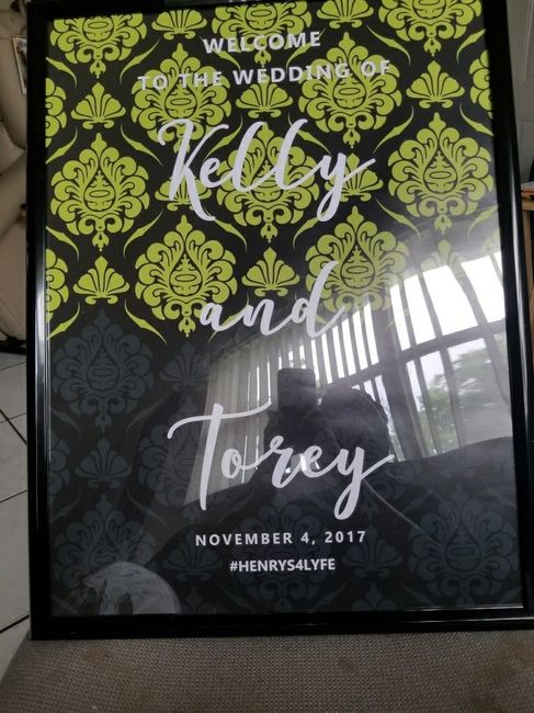 Let me see your wedding signs!