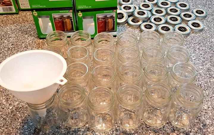 FIlling jars- Keep paper towells handy! 