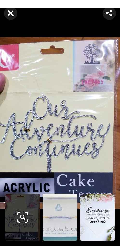 What cake topper did you pick? - 1