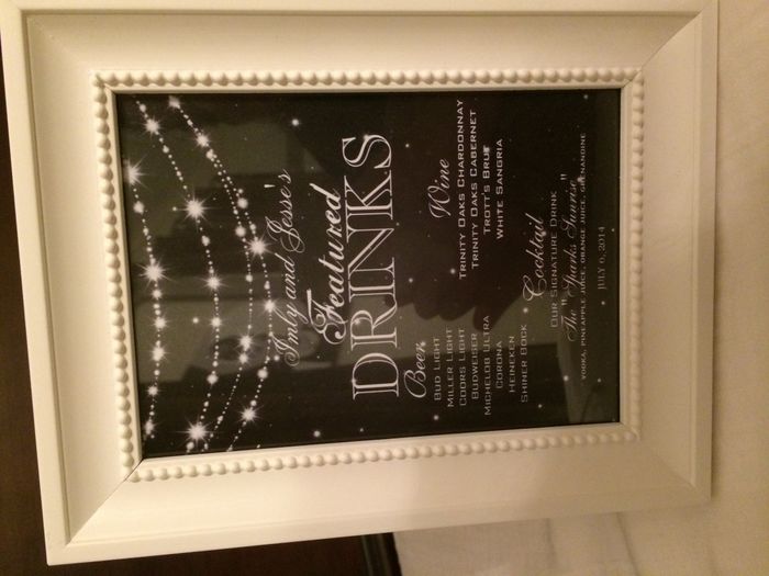 Drink sign.