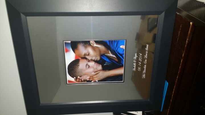 Got my guest book frame today! pic