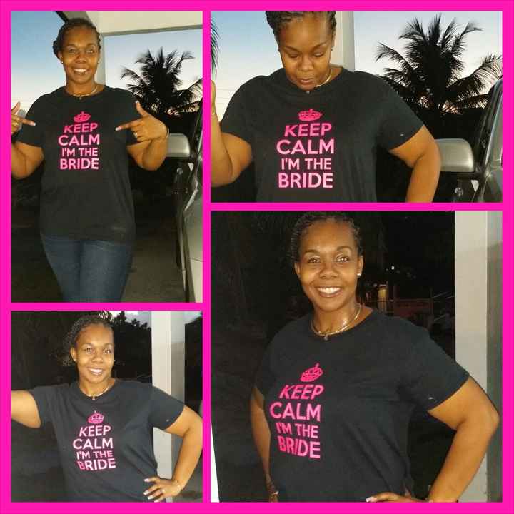 Keep calm! I'm the bride.. :) pics