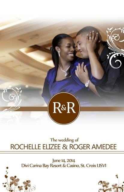 Wedding  Program Booklet Cover (pic)
