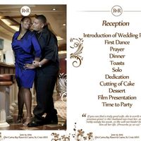 Wedding  Program Booklet Cover (pic)