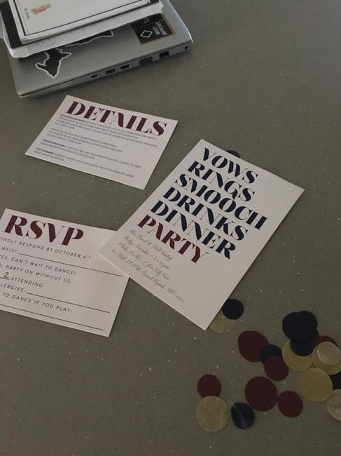 Nontraditional invitations are out! 1