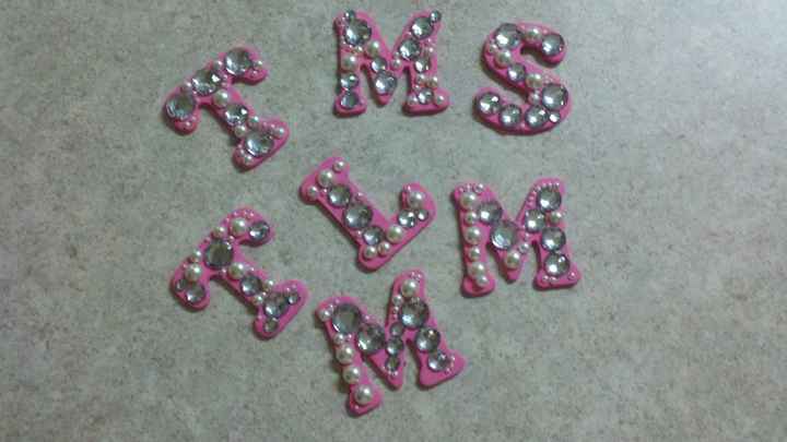 DIY bridesmaid key chain