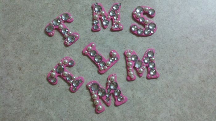 DIY bridesmaid key chain