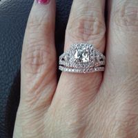 show me your wedding band e-ring combos! :D