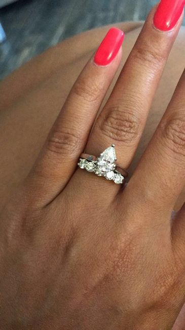 Ladies with solitaire rings, i want to see your wedding  band! 4