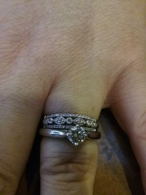 Ladies with solitaire rings, i want to see your wedding  band! 5