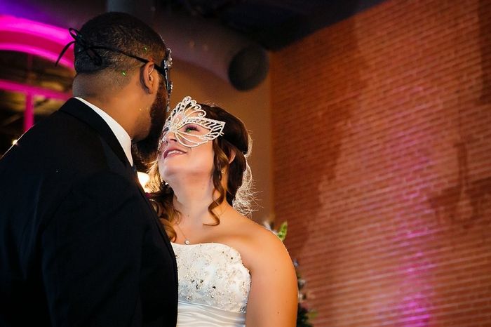 BAM!!! Ceremony and Masquerade Wedding Pictures!