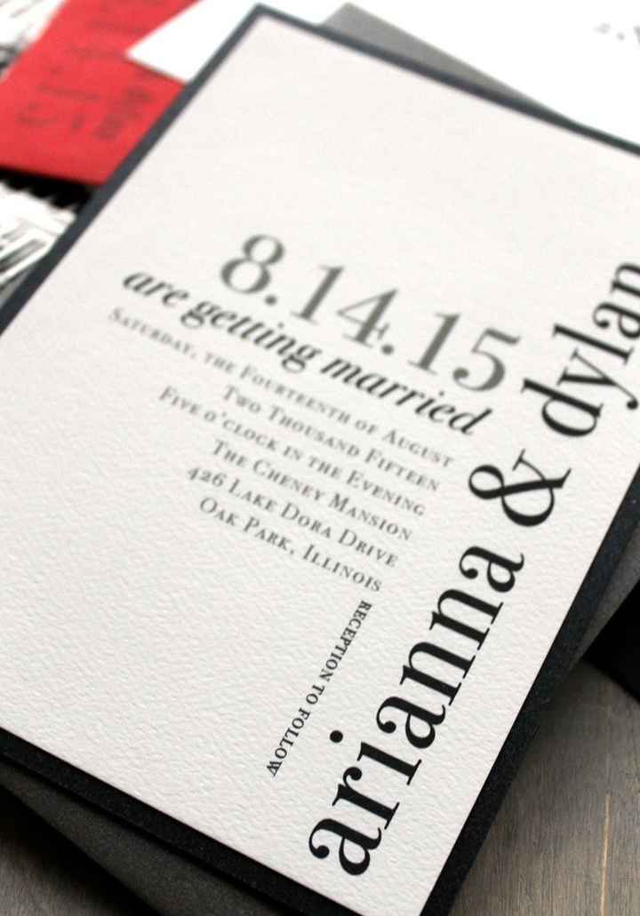 Do your invitations match the theme or vibe you are going for??