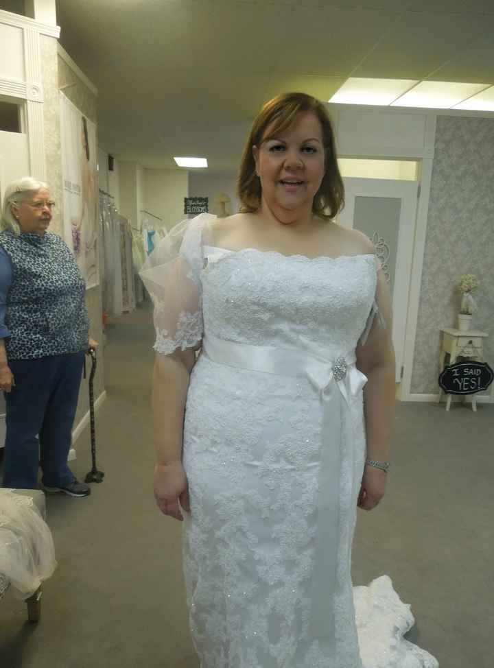 Any plus size brides think they rock their dress better than the model?