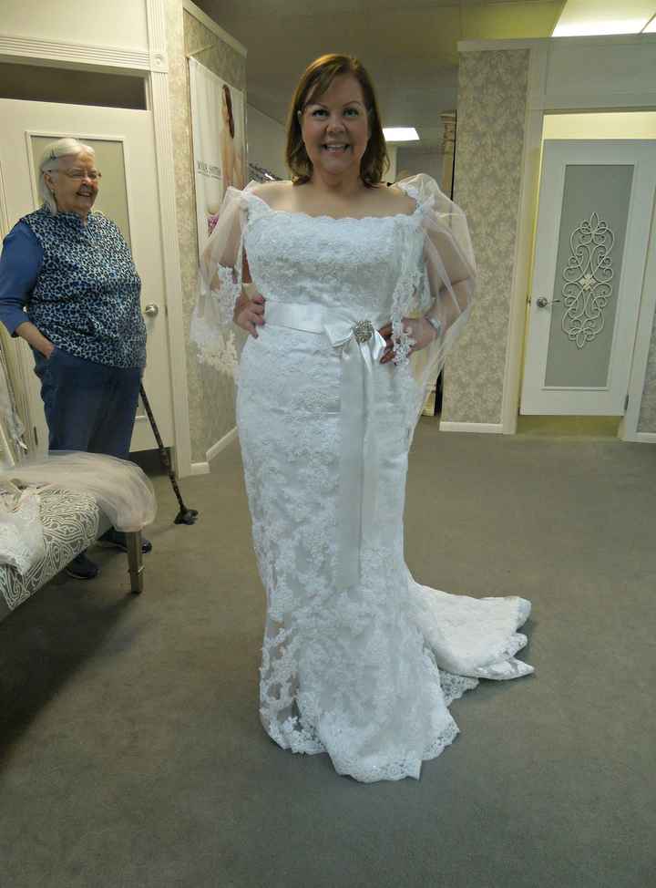 Any plus size brides think they rock their dress better than the model?