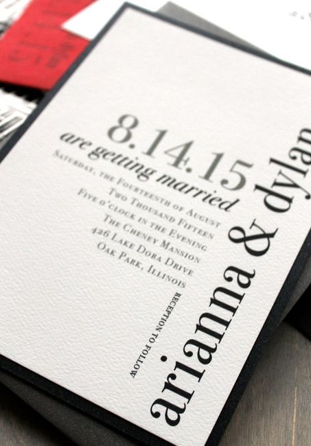 Do your invitations match the theme or vibe you are going for??