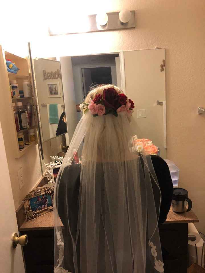 Veil over bun