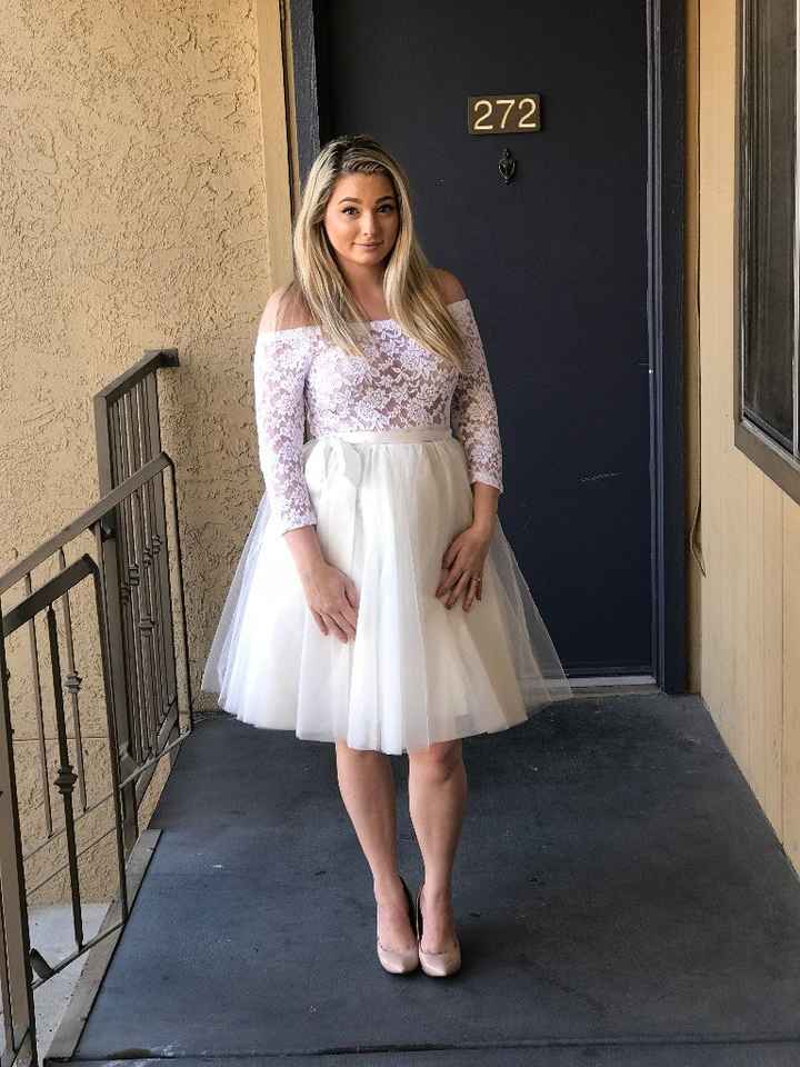 It is a body suit with a tulle skirt.