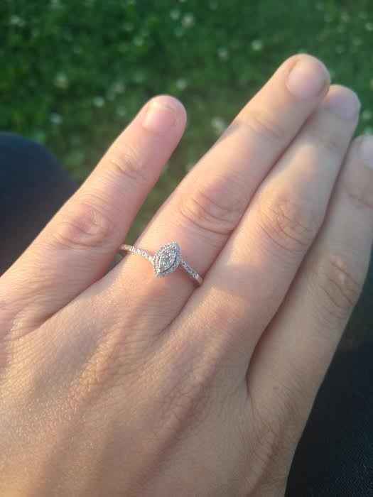 Marquis engagement ring