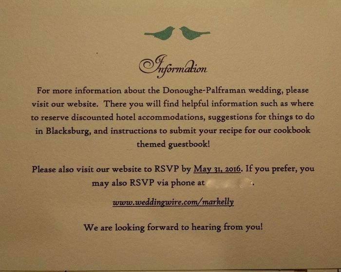 Invitation Proof Read Requested, Lesson Learned, and a Question