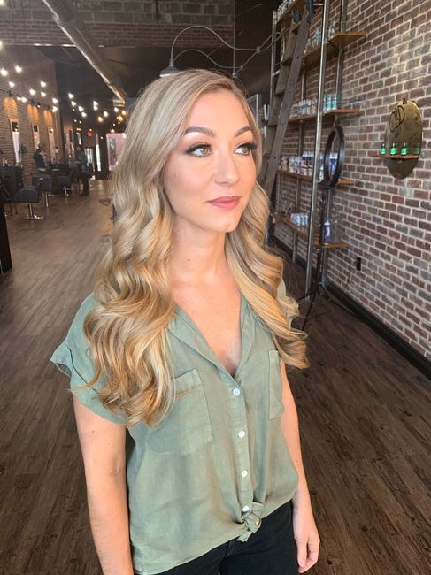 Brides!!!! Hair Down. show me your real pics - 1