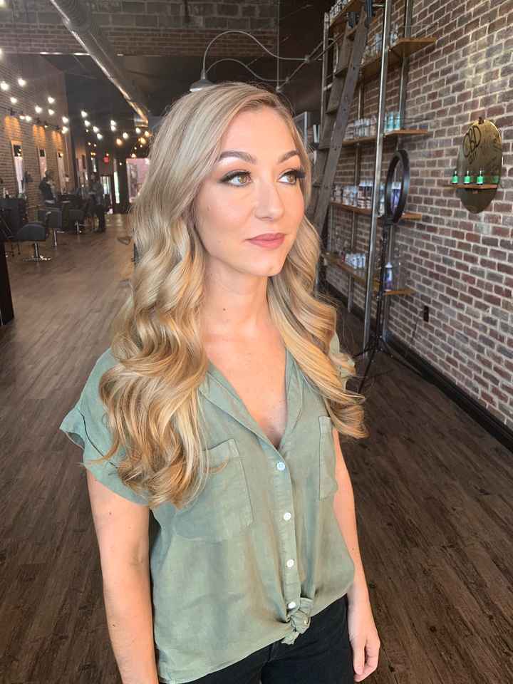 Brides!!!! Hair Down. show me your real pics - 1