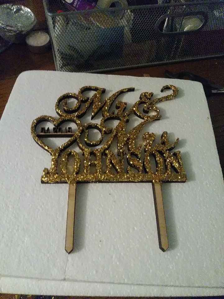 wedding cake topper - 1