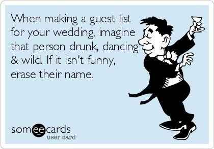 How to Cut that Guest List Down