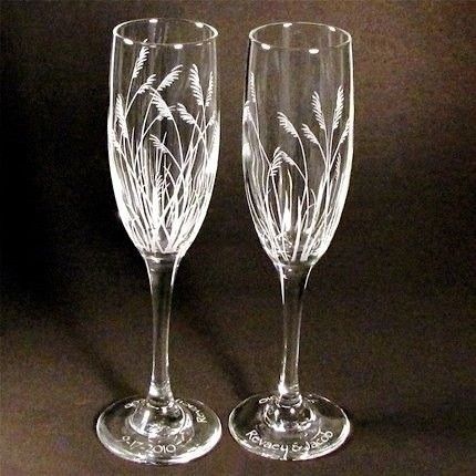 Toasting Flutes and cake servers and Guestbook show me yours