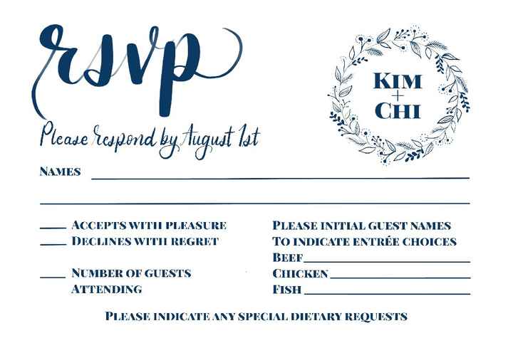 rsvp cards - 1