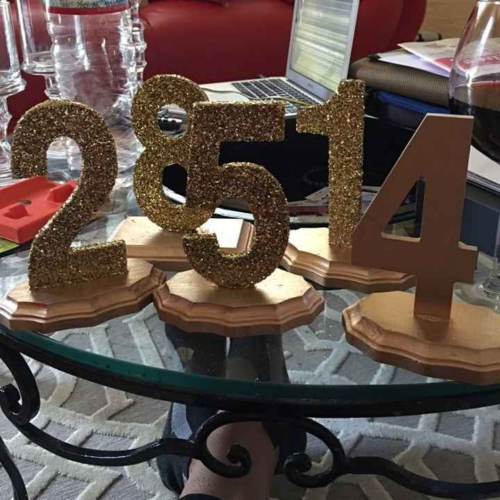 Wood table number hack..maybe