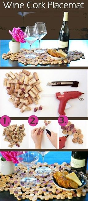 Wine bottle centerpieces!