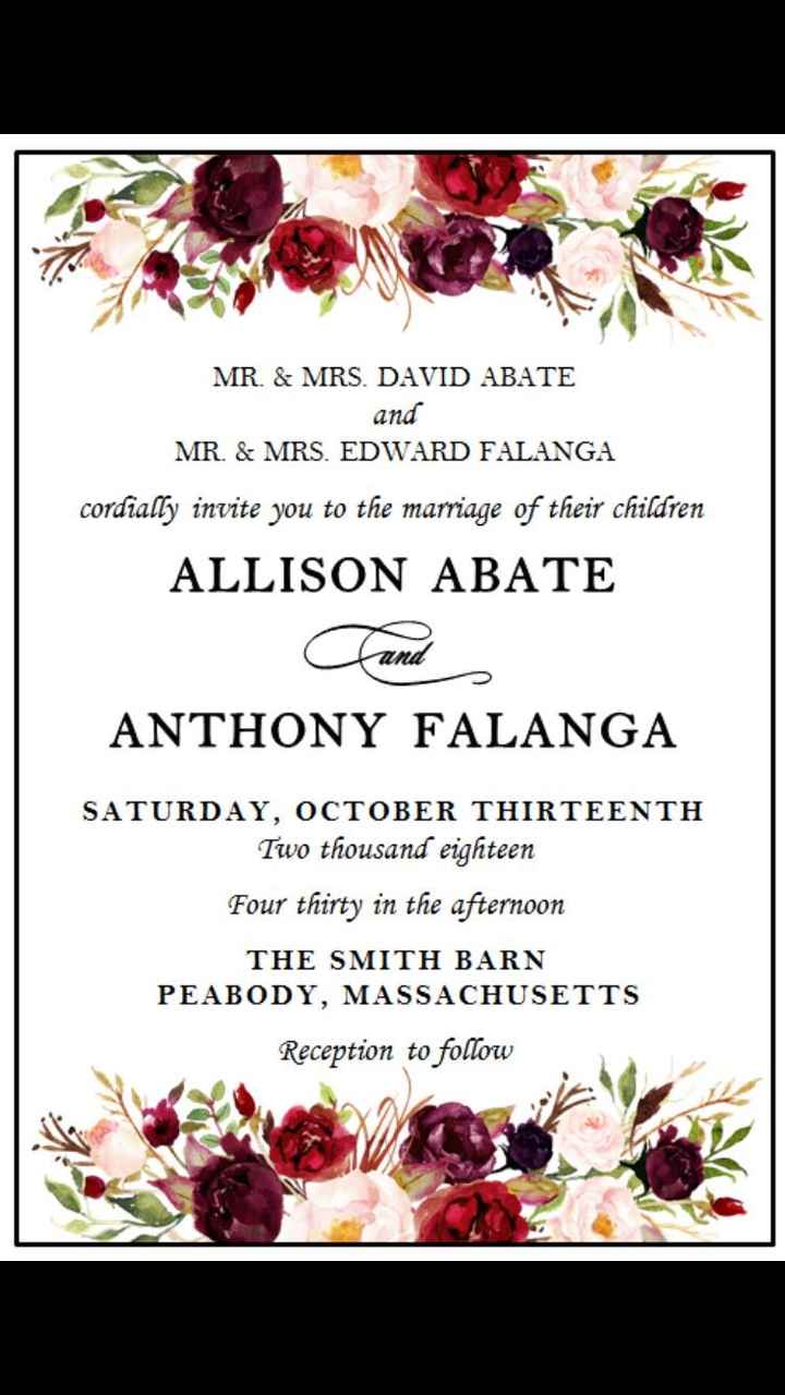 Invitations - 1