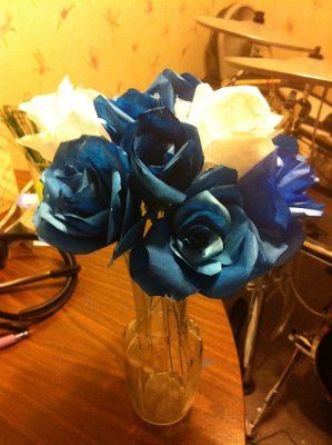 My Coffee filter roses (again) - Blanca take a look :)