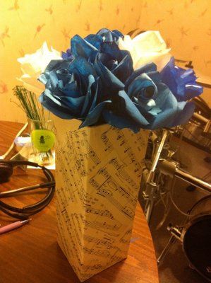 My Coffee filter roses (again) - Blanca take a look :)