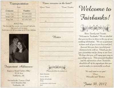 Welcome note wording...