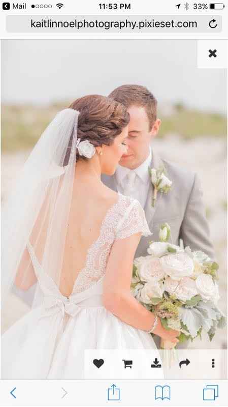 Ivory dress bride, guys shirt color?