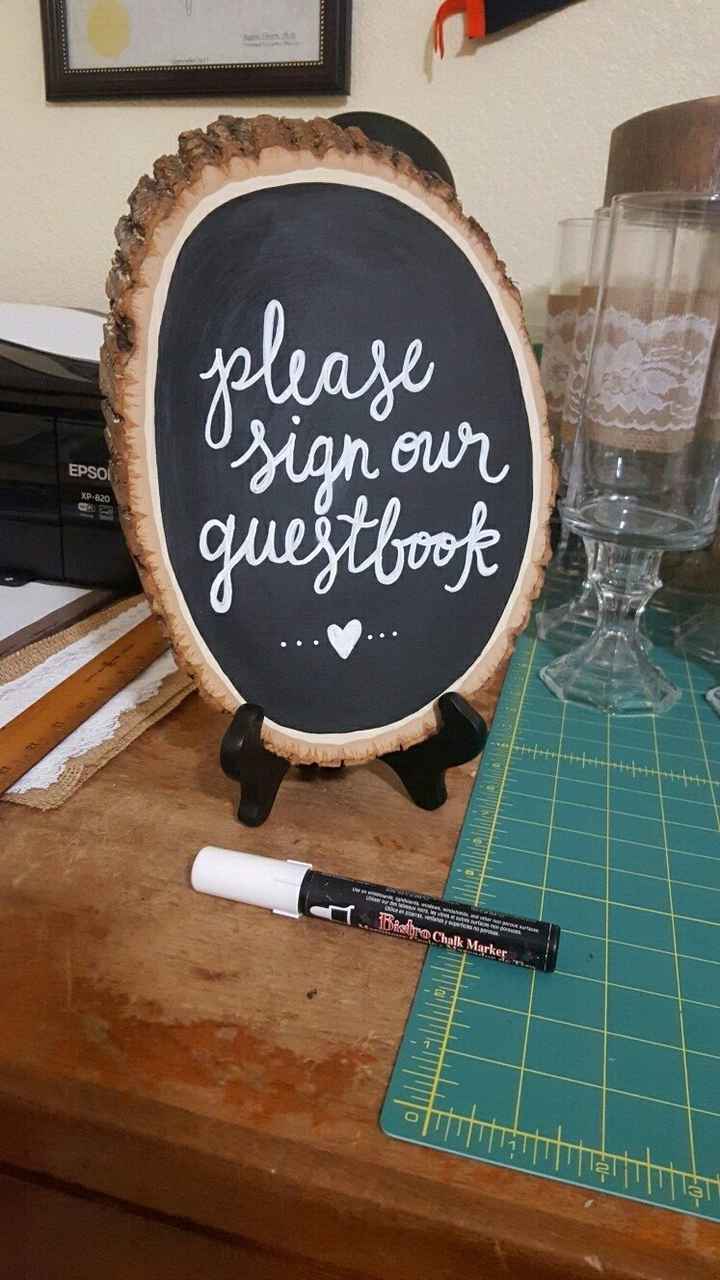 My DIY guestbook sign, what do you think?