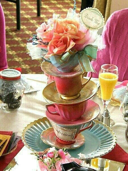 Alice in Wonderland vintage tea party theme