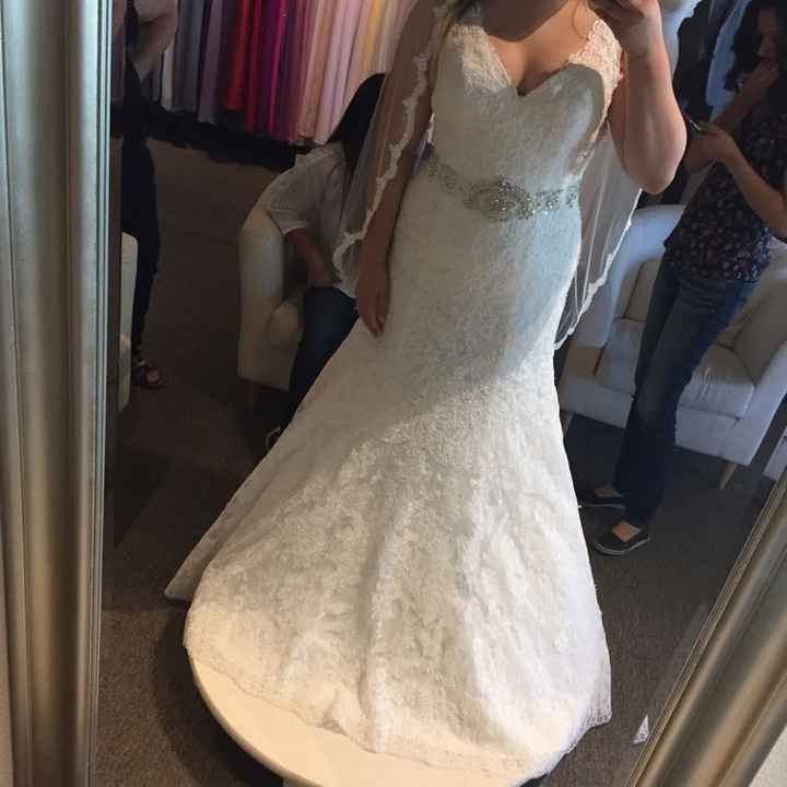 One happy bride, said YES TO THE DRESS!!