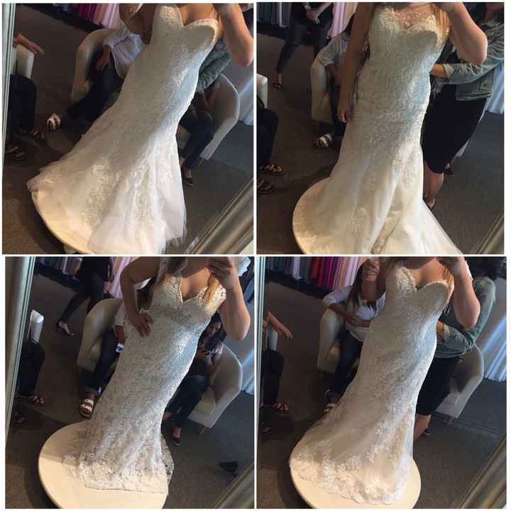 What was your least favorite wedding dress on you?