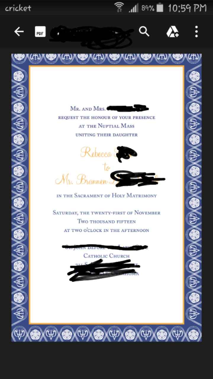 How did you do your invites?