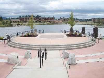Aisle Decor...white folding chairs and ampitheater setting...any ideas would be helpful.