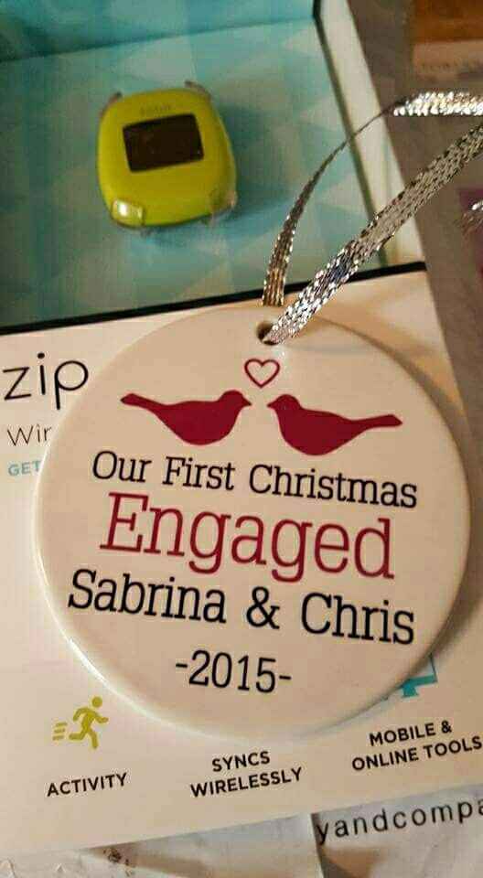 Engagement Christmas ornaments!