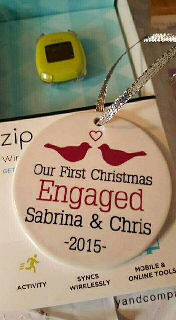 Engagement Christmas ornaments!
