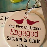 Engagement Christmas ornaments!