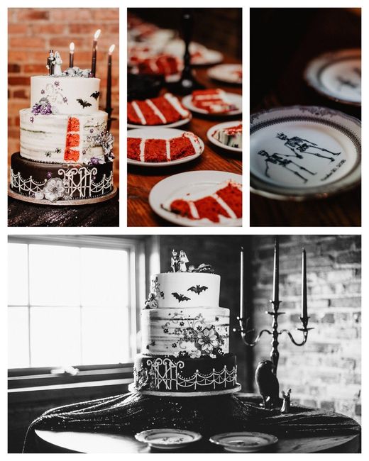 the cake - red velvet & strawberry champagne flavors