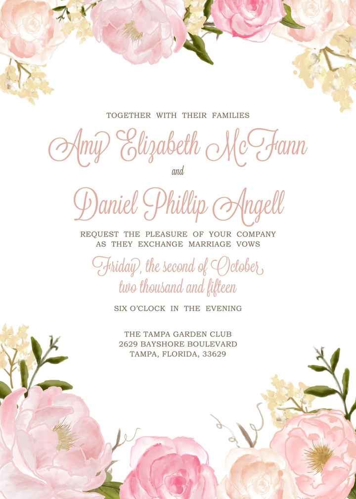 Invitation & Table Label Proofs! *pics*