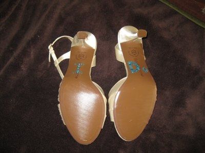 Bling on bottom of shoes...ideas needed.