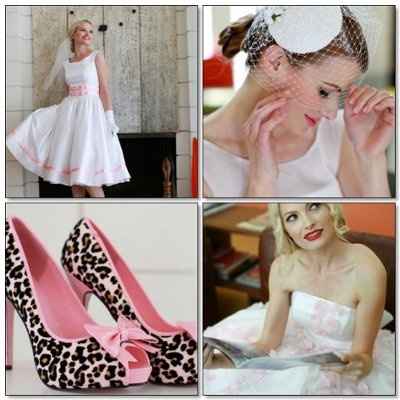 50s style glam wedding